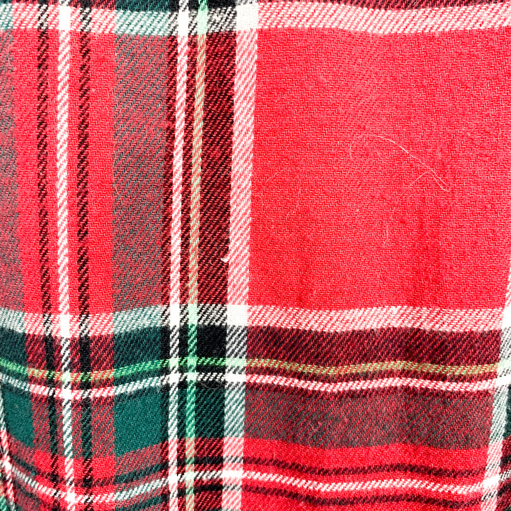 Old Navy Regular Fit Red & Green Plaid Button-Up - Picture 2 of 11